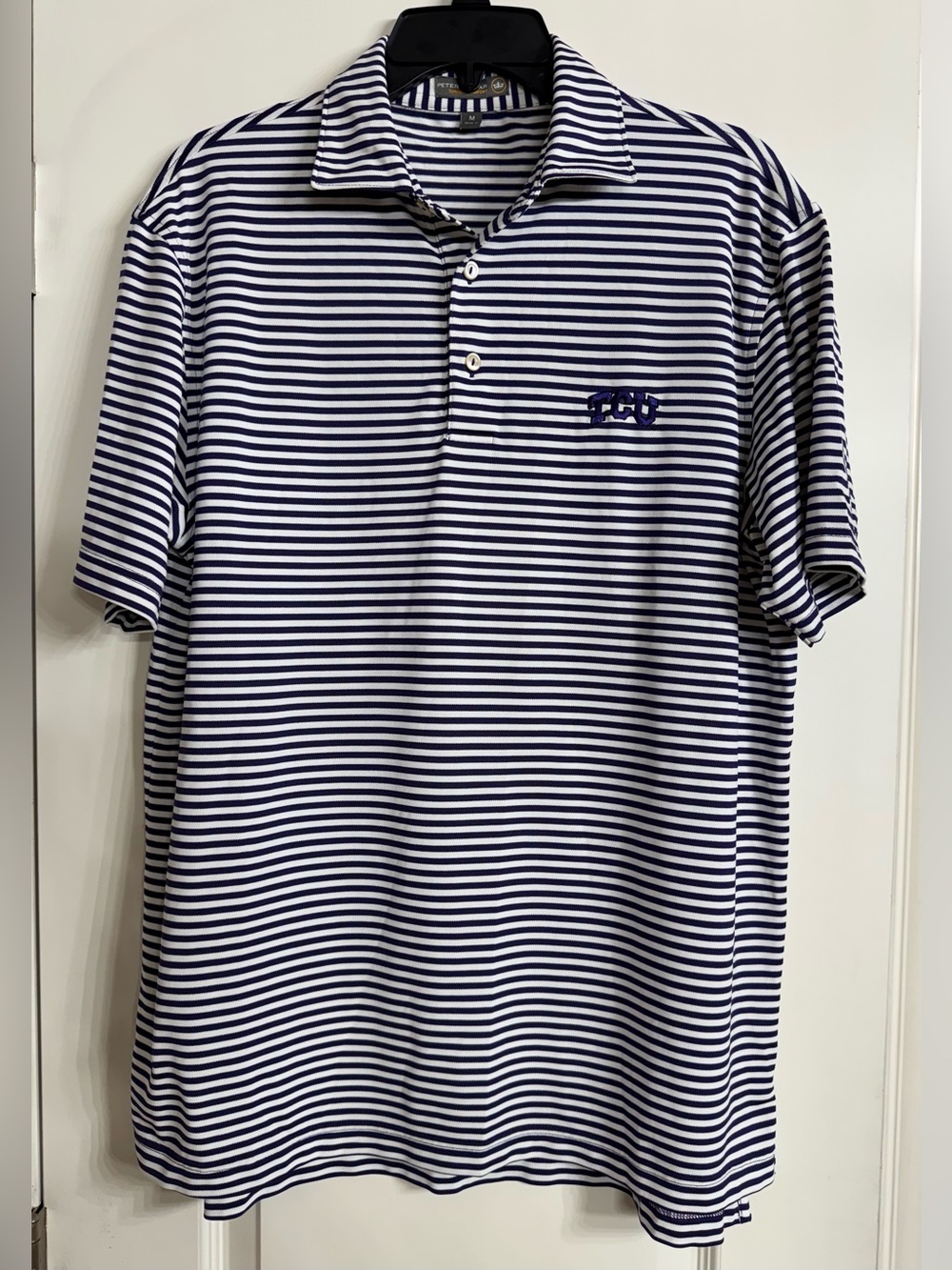 Peter Millar Summer Comfort Performance Polo NWOT TCU SzM Texas Christian Frogs
